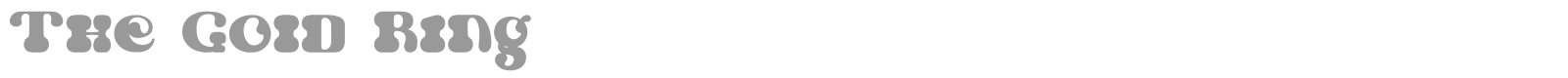 The Gold Ring font preview