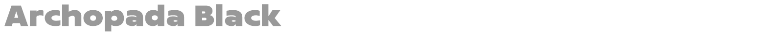 Archopada font preview