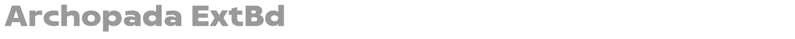Archopada font preview