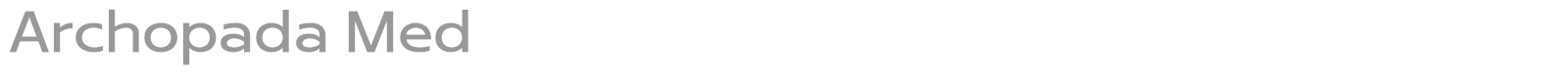 Archopada font preview