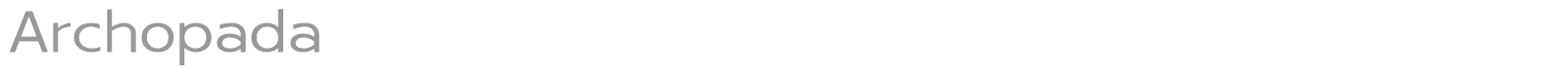 Archopada font preview