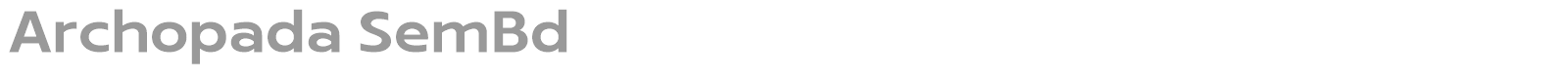 Archopada font preview