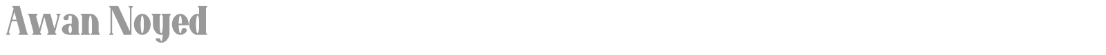 Awan Noyed font preview