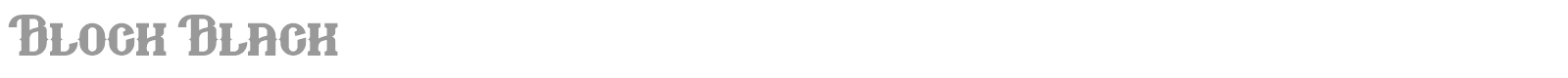 Block Black font preview