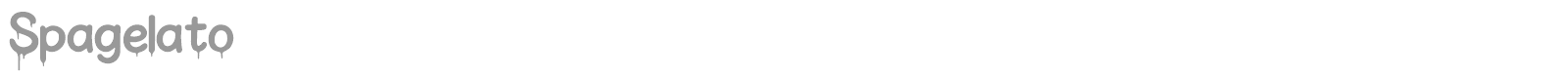 Spagelato font preview