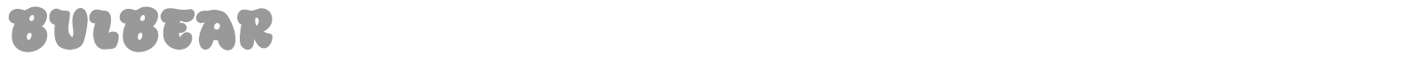 Bulbear font preview