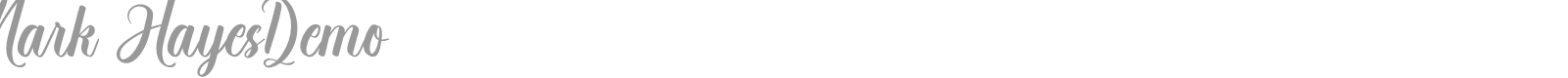 Mark Hayes font preview