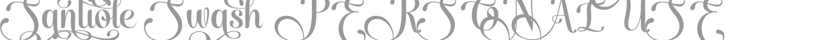 Santiole Script font preview