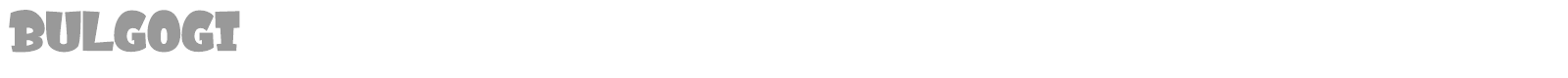 Bulgogi font preview