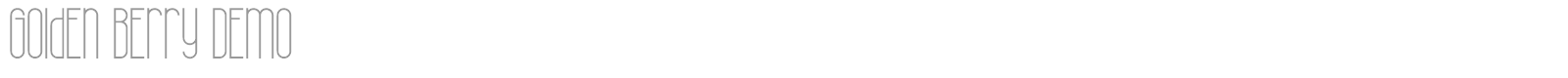 Golden Berry font preview