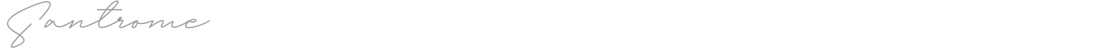 Santrome font preview