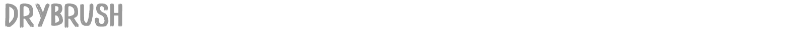 Drybrush font preview