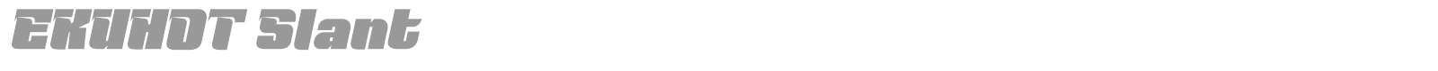 Ekuhot font preview