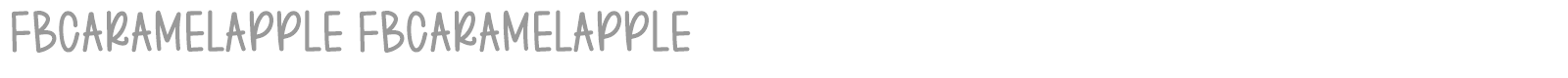 FB Caramel Apple font preview