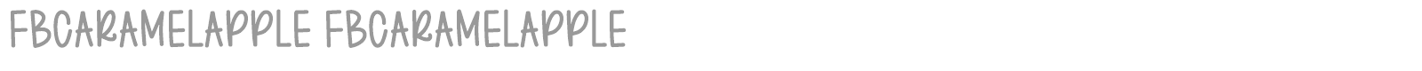 FB Caramel Apple font preview