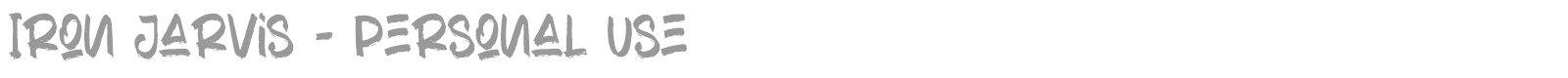 Iron Jarvis font preview