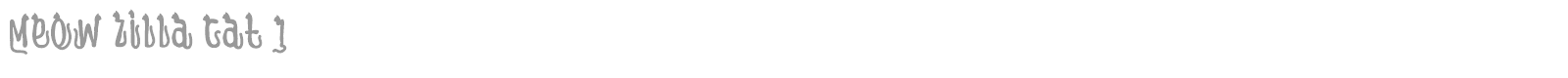 Meow Zilla font preview
