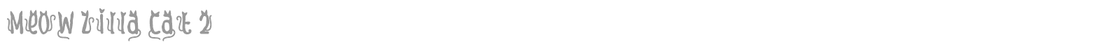 Meow Zilla font preview