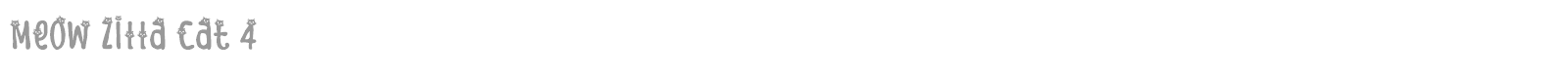 Meow Zilla font preview