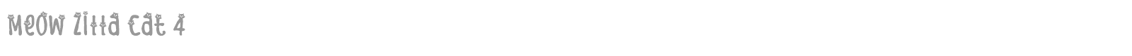 Meow Zilla font preview