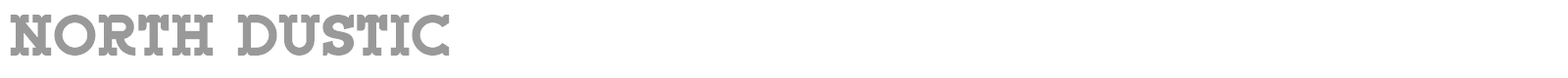 North Dustic font preview
