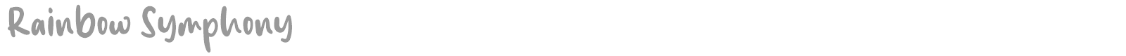 Rainbow Symphony font preview