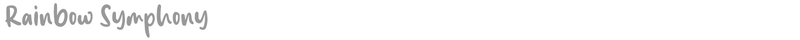 Rainbow Symphony font preview