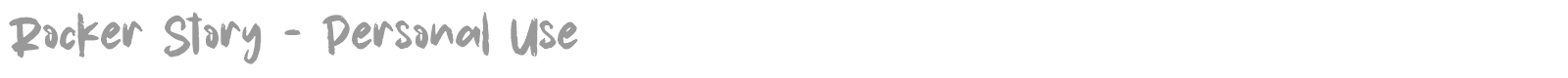 Rocker Story font preview