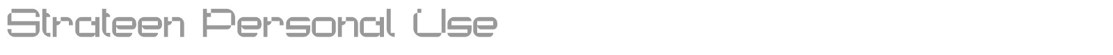 Strateen font preview