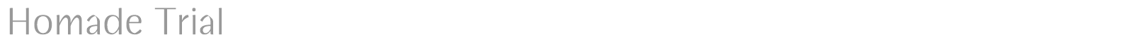 Homade font preview