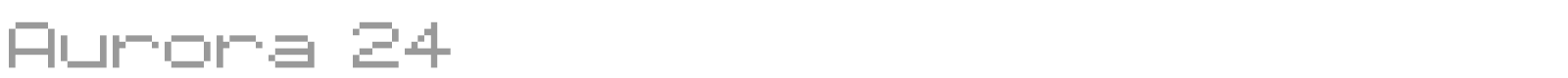 Aurora 24 font preview