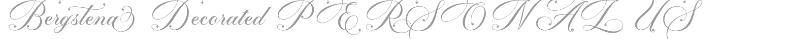 Bergstena Script font preview