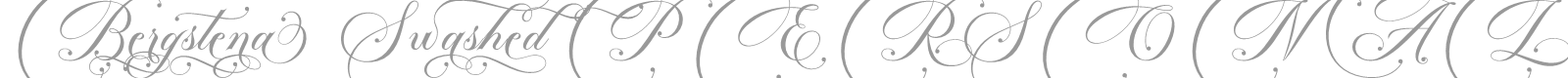 Bergstena Script font preview