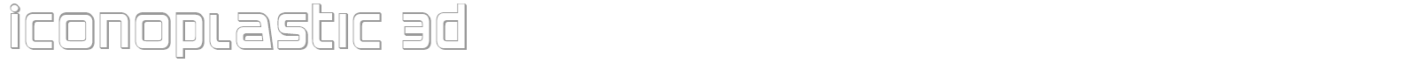 Iconoplastic font preview