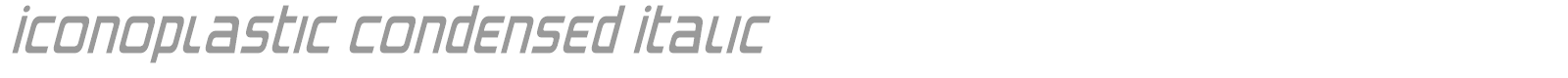 Iconoplastic font preview