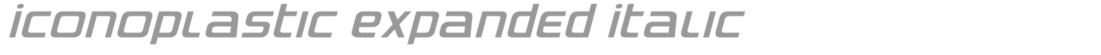 Iconoplastic font preview