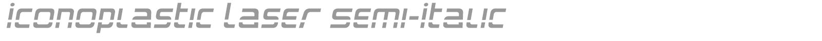 Iconoplastic font preview