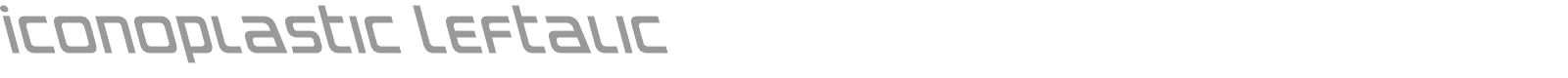 Iconoplastic font preview