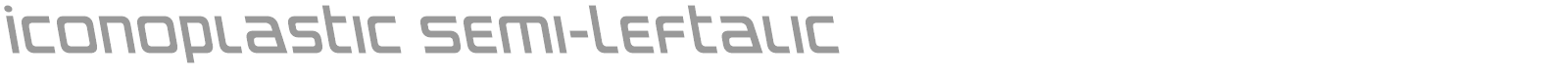 Iconoplastic font preview