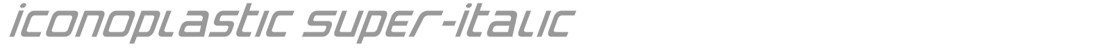 Iconoplastic font preview