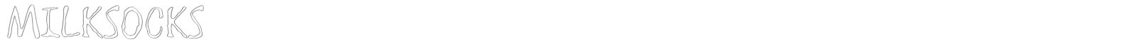 Milksocks font preview