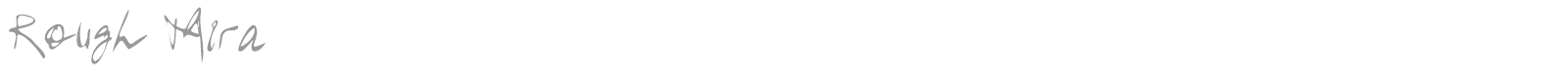 Rough Mira font preview