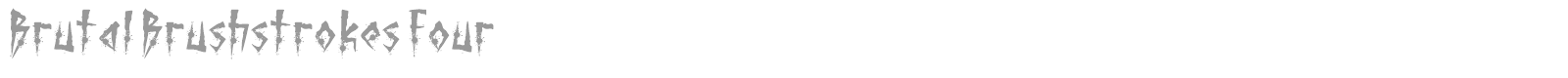 Brutal Brushstrokes font preview