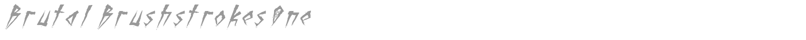 Brutal Brushstrokes font preview