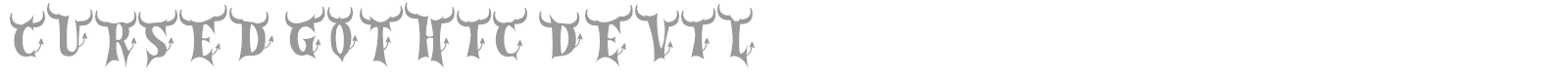 Cursed Gothic font preview