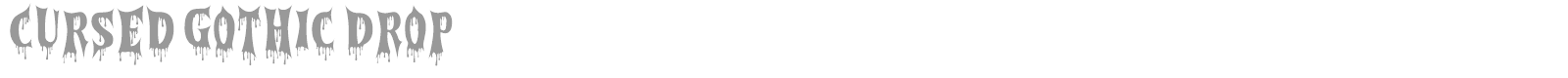Cursed Gothic font preview