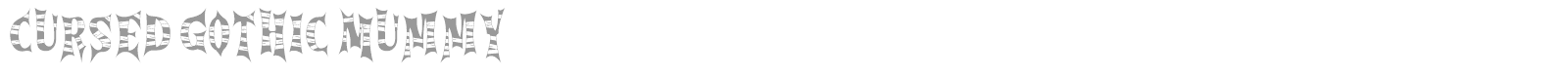Cursed Gothic font preview