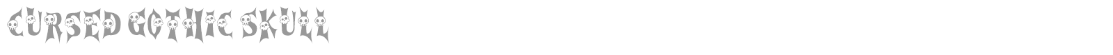 Cursed Gothic font preview