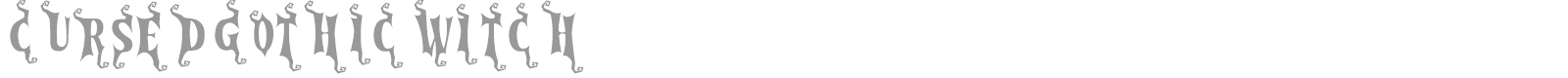 Cursed Gothic font preview