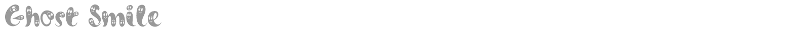 Ghost Smile font preview